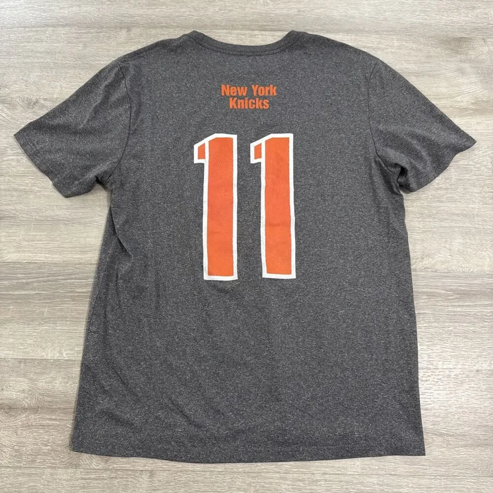 Jalen Brunson Shirt New York Knicks NBA Basketball Men’s Gray Large Polyester